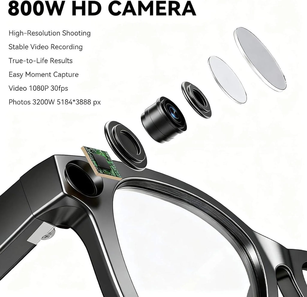 Air Vision AI Smart Glasses – 8MP HD Camera & Voice Assistant